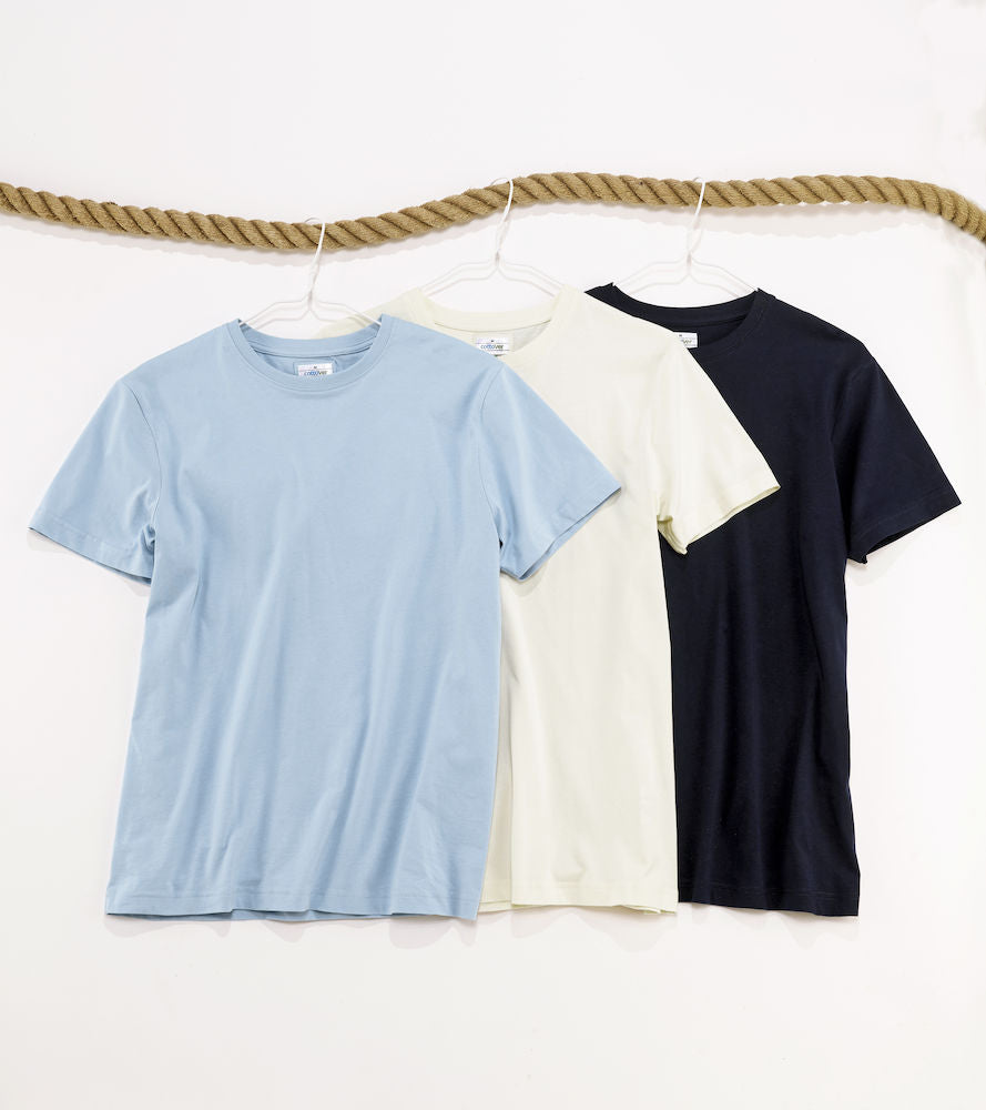 Cottover Mens Eco T Shirt. Fairtrade Organic Cotton. 14 Colours. S-4XL - Tee Shirt - Logo Free Clothing