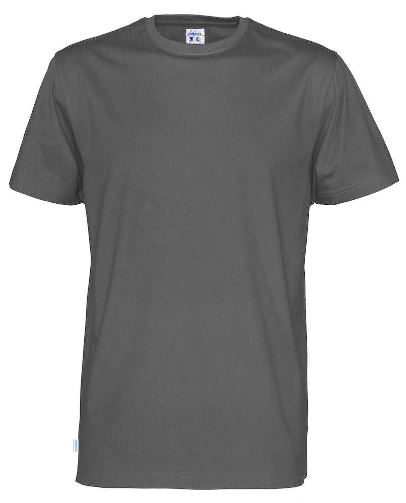 Cottover Mens Eco T Shirt. Fairtrade Organic Cotton. 14 Colours. S-4XL - Tee Shirt - Logo Free Clothing
