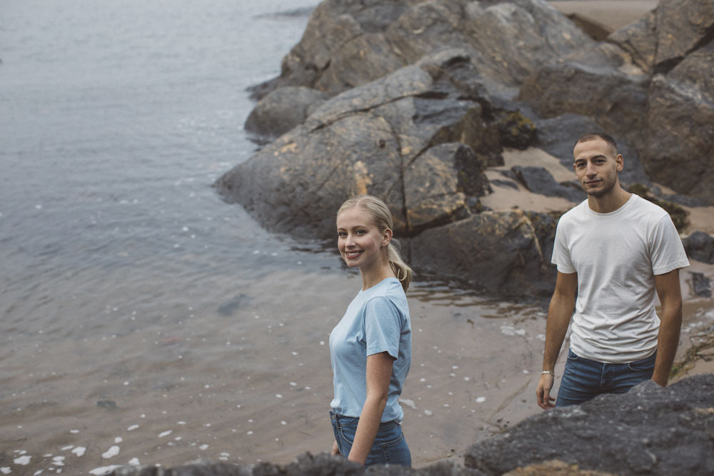 Cottover Mens Eco T Shirt. Fairtrade Organic Cotton. 14 Colours. S-4XL - Tee Shirt - Logo Free Clothing