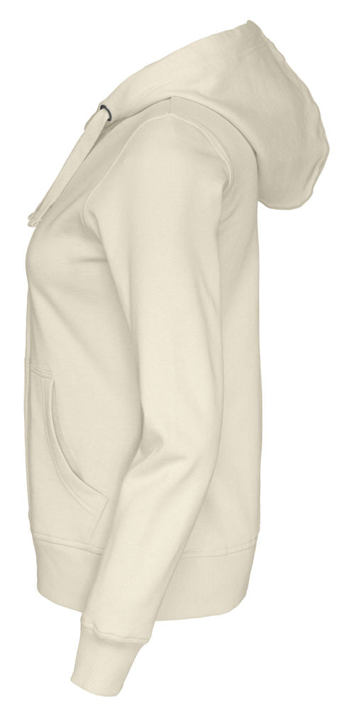 Cottover Ladies Zipped Eco Hoodie. Fairtrade Organic Cotton. 14 Colours XS-2XL - Hoodie - Logo Free Clothing