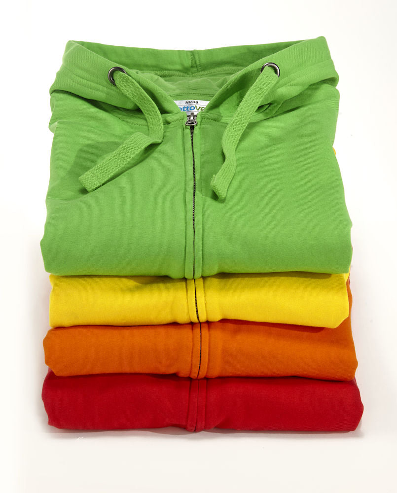 Cottover Ladies Zipped Eco Hoodie. Fairtrade Organic Cotton. 14 Colours XS-2XL - Hoodie - Logo Free Clothing