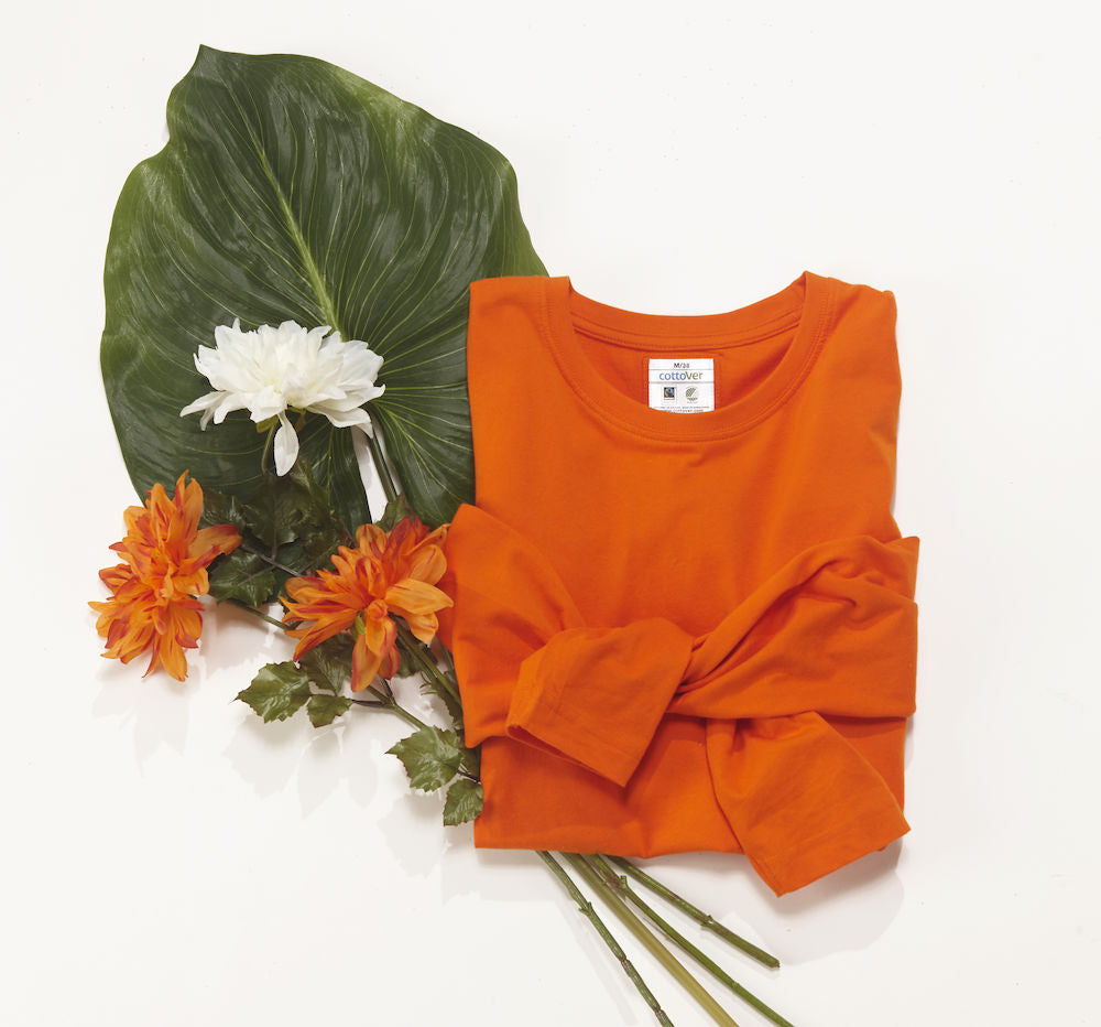 Cottover Ladies Eco Long Sleeve Tee Shirt. Fairtrade Organic Cotton. 12 Colours. XS-2XL - Tee Shirt - Logo Free Clothing