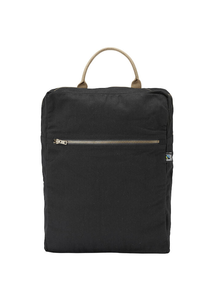 Cottover Canvas Zipped Daypack | Fairtrade Organic Canvas Backpack | GOTS | Sustainable | 2 Colours - Bag - Logo Free Clothing