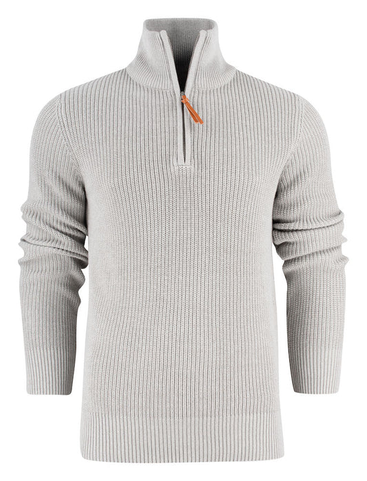 James Harvest Flatwillow 1/4 Zip Heavy Knit Jumper. Unisex. 3 Colours XS-3XL - Knitwear - Logo Free Clothing
