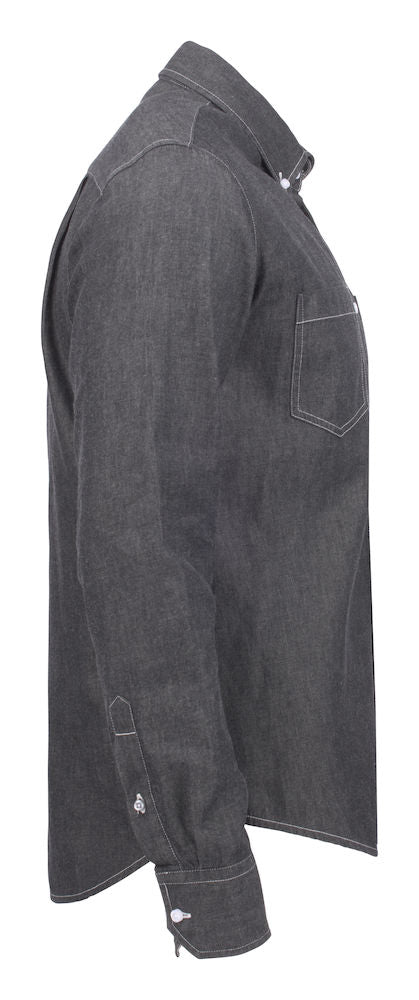 James Harvest Jupiter Mens Shirt. Pure Cotton Denim Look. 2 Colours S-3XL - Shirt - Logo Free Clothing