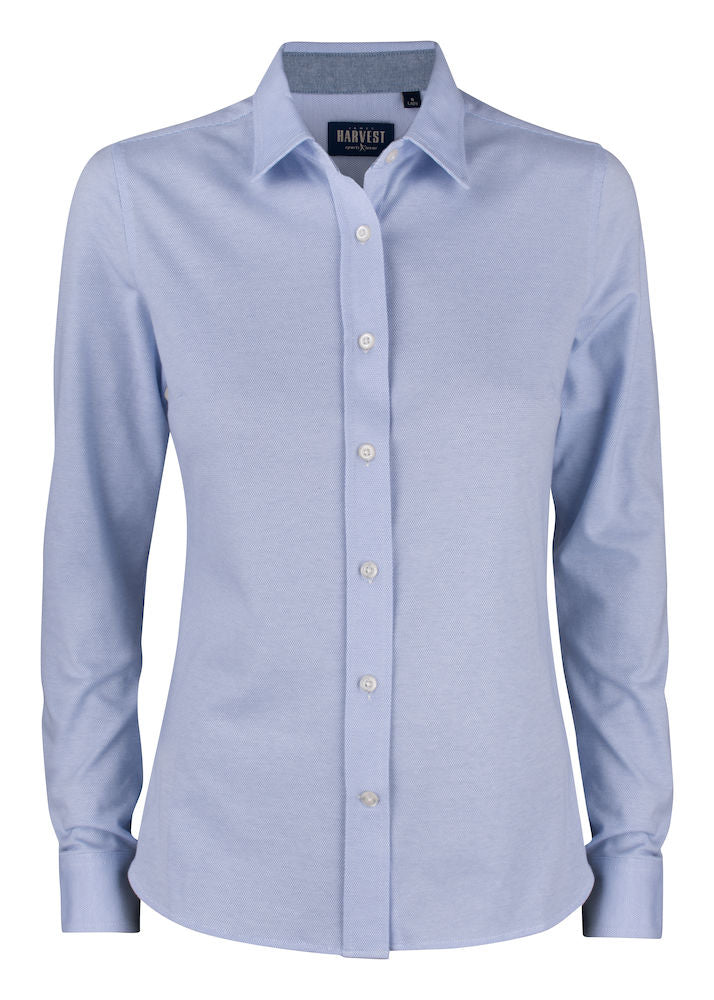 James Harvest Burlingham Ladies Shirt. Oxford Shirt. 3 Colours XS-2XL - Shirt - Logo Free Clothing