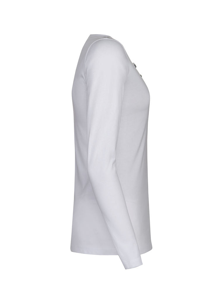 James Harvest Stoneton Ladies Henley Shirt | Cotton Long Sleeve Top | 2 Colours | XS-2XL - Tee Shirt - Logo Free Clothing