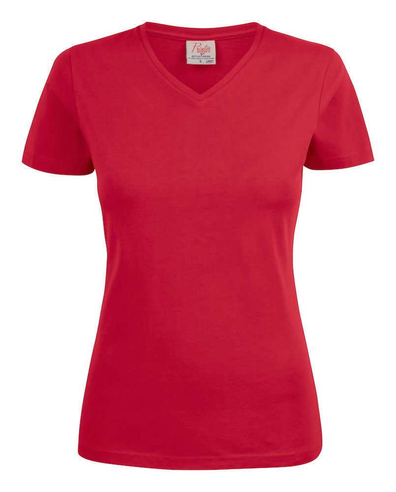 James Harvest Ladies Heavy V Neck T Shirt. Cotton, 8 Colours XS-2XL - Tee Shirt - Logo Free Clothing