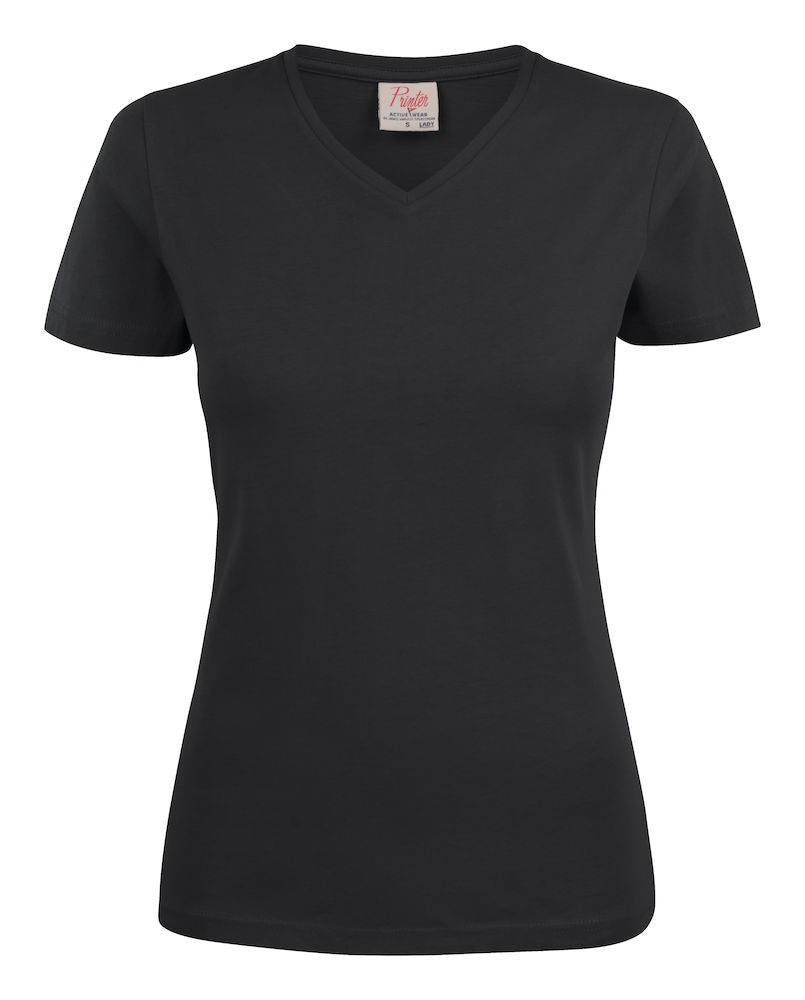 James Harvest Ladies Heavy V Neck T Shirt. Cotton, 8 Colours XS-2XL - Tee Shirt - Logo Free Clothing