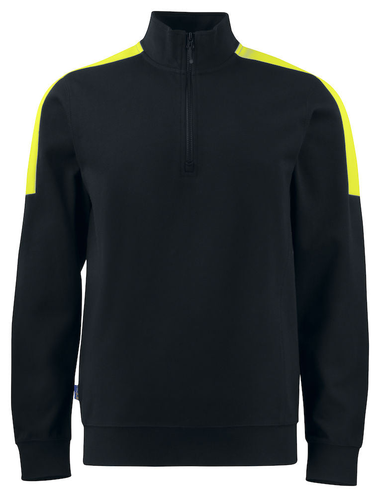 ProJob Heavyweight 1/2 Zip Sweatshirt. Hi Viz Option. 7 Colours XS-4XL - Sweatshirt - Logo Free Clothing