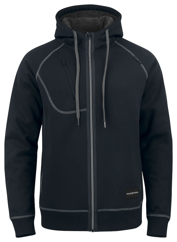 ProJob- Fleece Lined Hoodie. Fur Pile Heavy Fleece Lining. XS-4XL - Hoodie - Logo Free Clothing