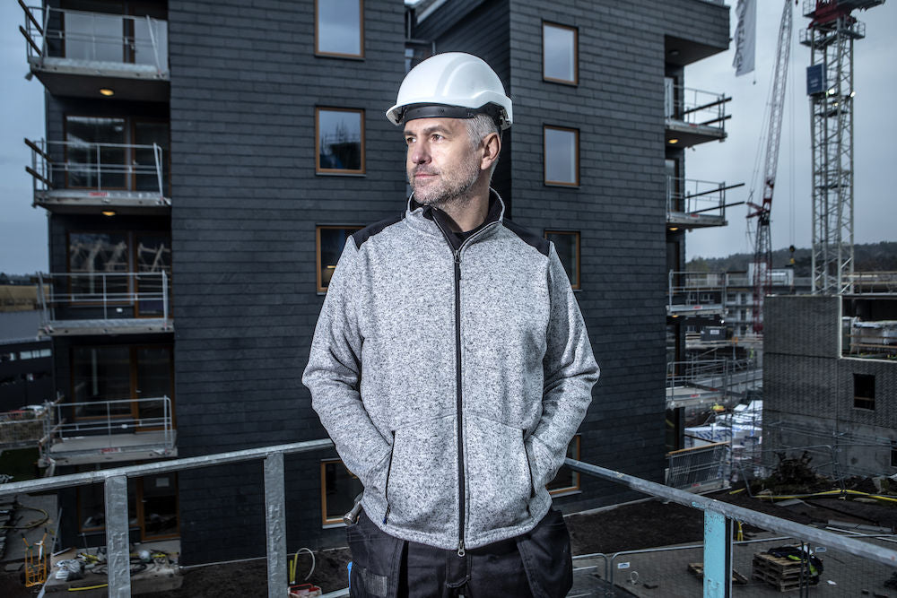 ProJob- Extra Heavyweight Mens Fleece 320gsm. Reinforced Patches. XS-4XL - Fleece - Logo Free Clothing