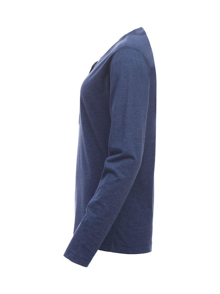 Clique Orlando Ladies Long Sleeve Henley Top. 3 Colours. XS-XL - Tee Shirt - Logo Free Clothing