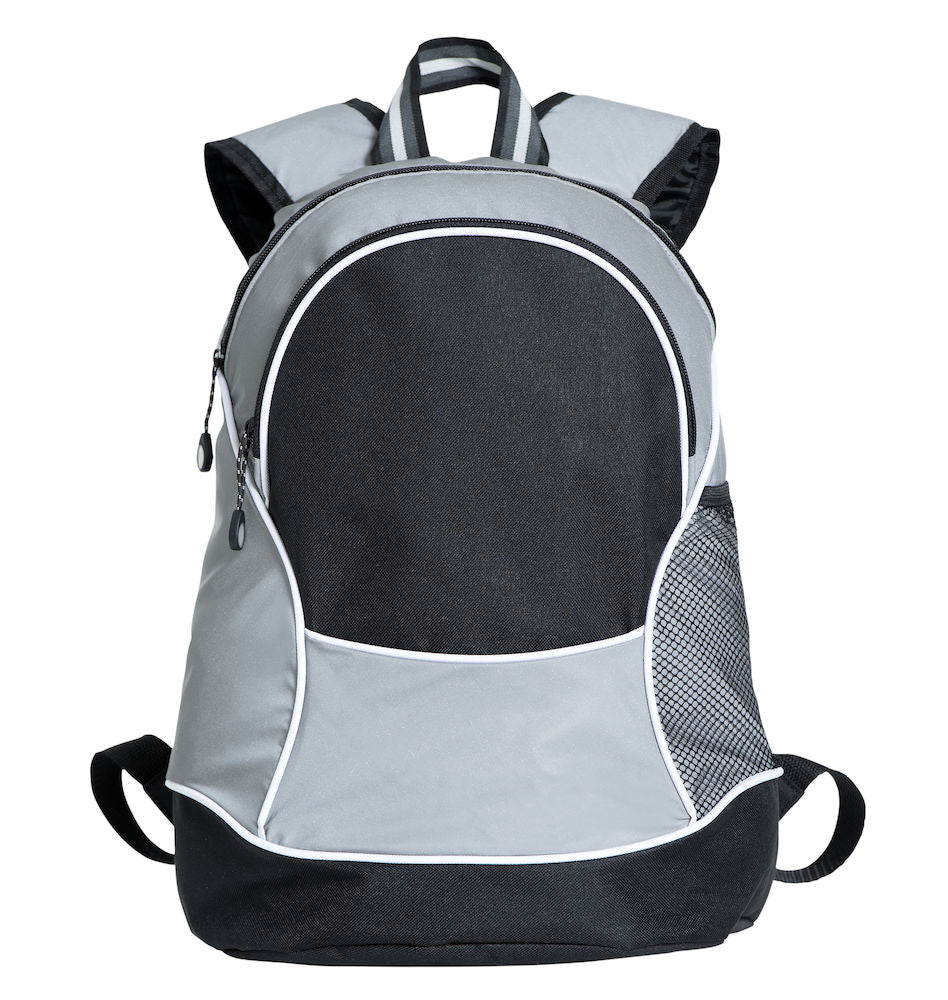 Reflective Backpack Two Zipped Compartments Logo Free Clothing