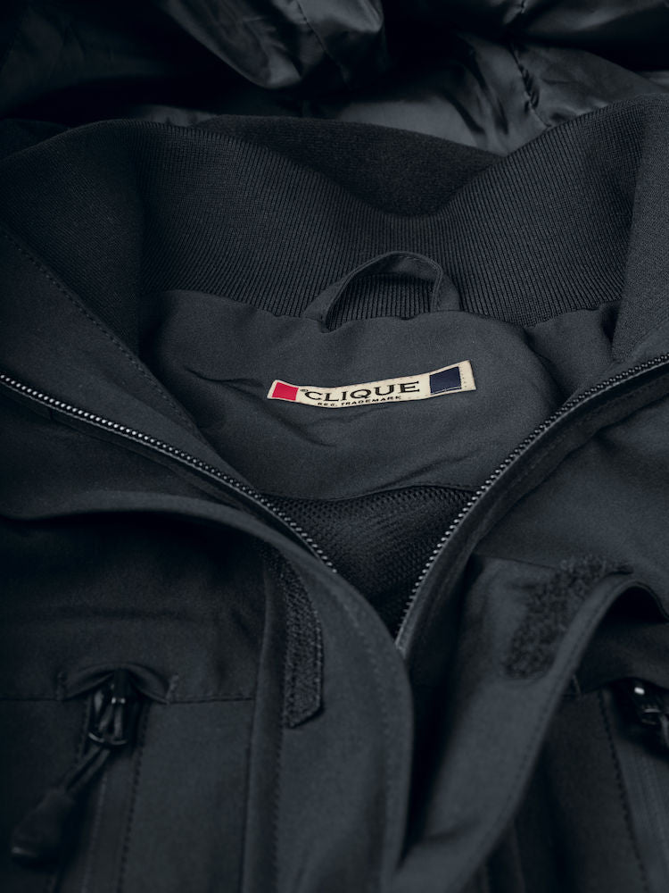 Clique Stafford Jacket. Unisex Trekking Jacket WR 5000mm & Hooded. XS-3XL - Winter Jacket - Logo Free Clothing