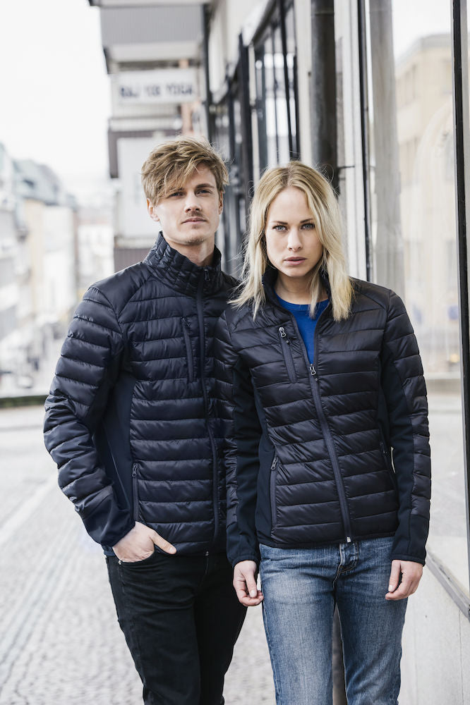 Clique Lemont Ladies Jacket.  Lightweight Quilted Jacket With Softshell Panel. XS-2XL - Summer Jacket - Logo Free Clothing