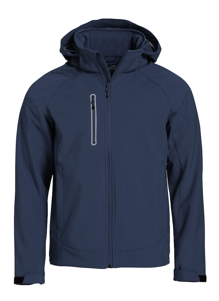 Clique Milford Mens Softshell Jacket. Detachable Hood 5 Colours. XS-4XL - Summer Jacket - Logo Free Clothing