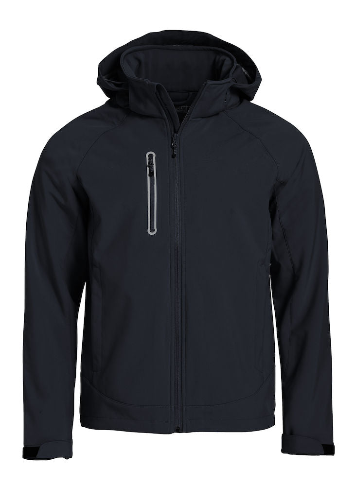 Clique Milford Mens Softshell Jacket. Detachable Hood 5 Colours. XS-4XL - Summer Jacket - Logo Free Clothing