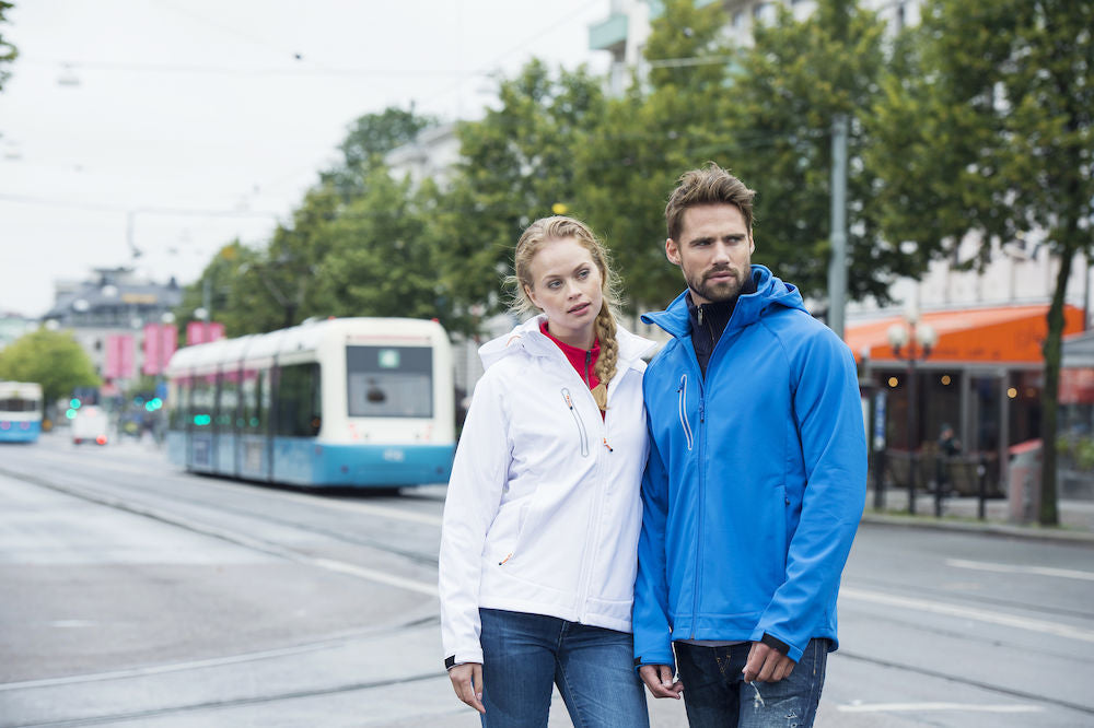 Clique Milford Mens Softshell Jacket. Detachable Hood 5 Colours. XS-4XL - Summer Jacket - Logo Free Clothing