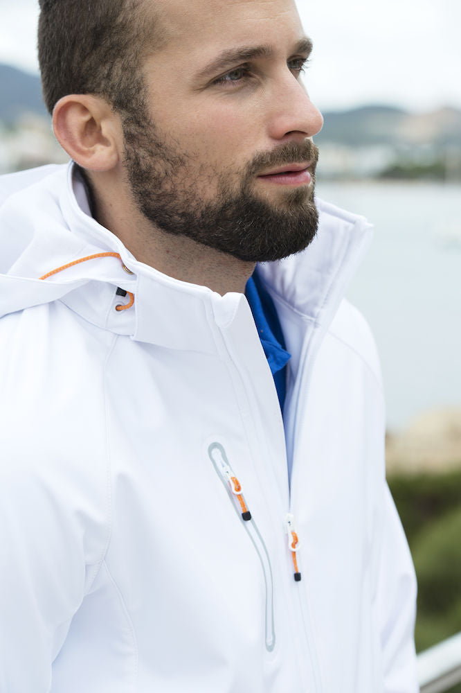 Clique Milford Mens Softshell Jacket. Detachable Hood 5 Colours. XS-4XL - Summer Jacket - Logo Free Clothing