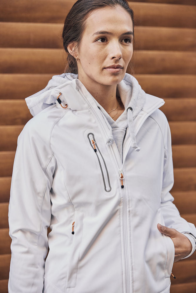 Clique Milford Ladies Softshell Jacket. Detachable Hood 5 Colours. S-3XL - Summer Jacket - Logo Free Clothing