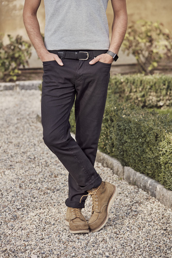 Clique 5 Pocket Mens Stretch Trousers. Twill Cotton, Heavyweight. 3 Colours. XS-5XL - Trousers - Logo Free Clothing