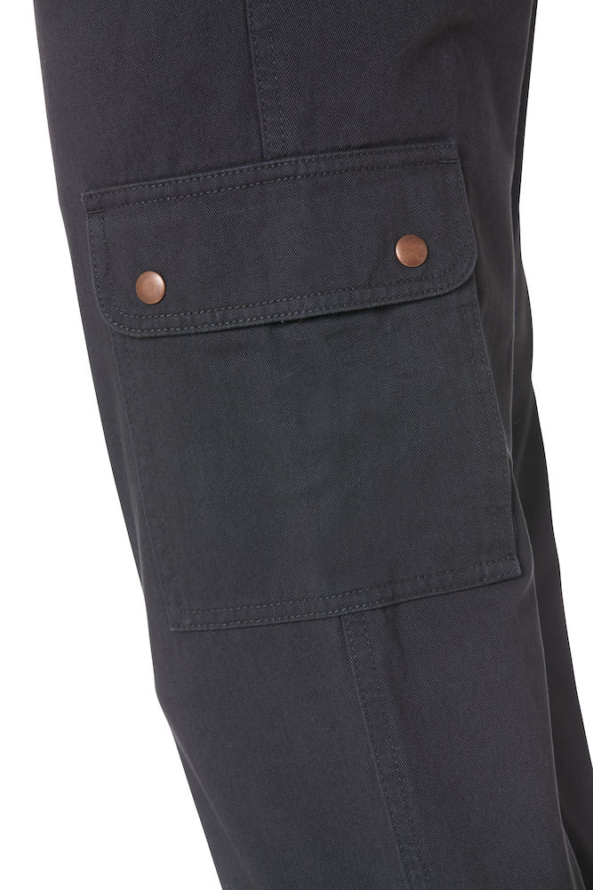 Clique Cargo Trousers. 100% Cotton, Button Leg Pockets. Unisex Fit. XS-5XL - Trousers - Logo Free Clothing