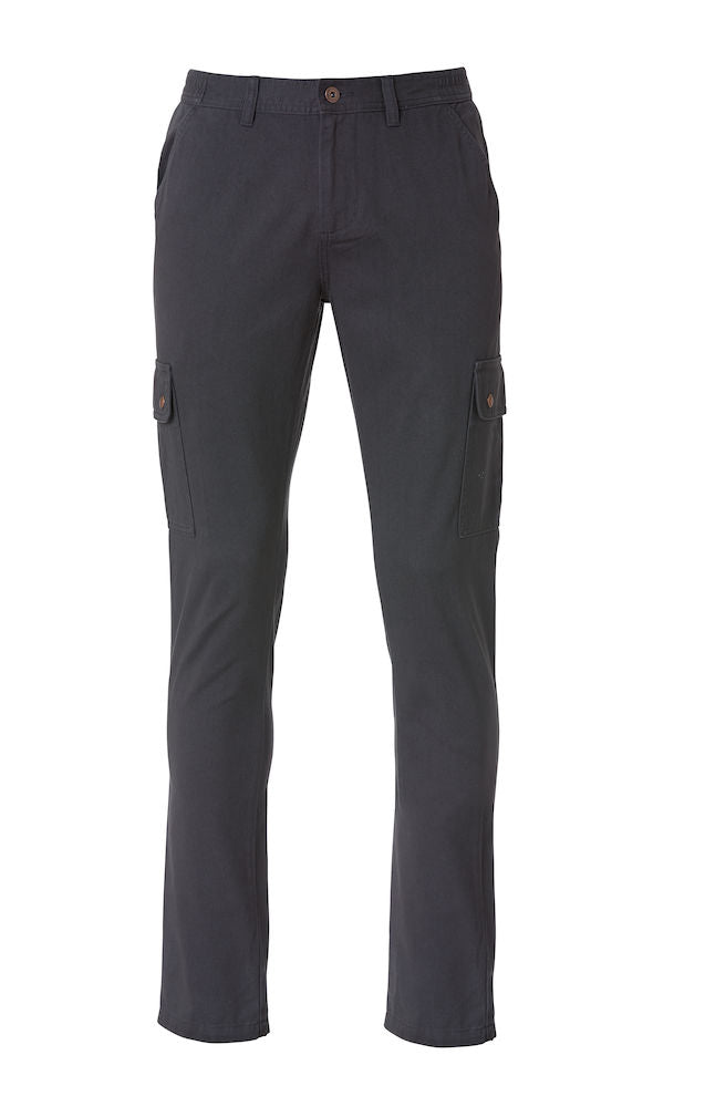 Clique Cargo Trousers. 100% Cotton, Button Leg Pockets. Unisex Fit. XS-5XL - Trousers - Logo Free Clothing