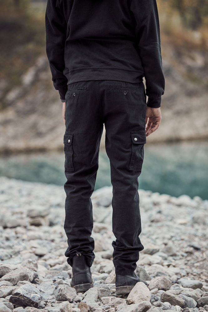 Clique Cargo Trousers. 100% Cotton, Button Leg Pockets. Unisex Fit. XS-5XL - Trousers - Logo Free Clothing