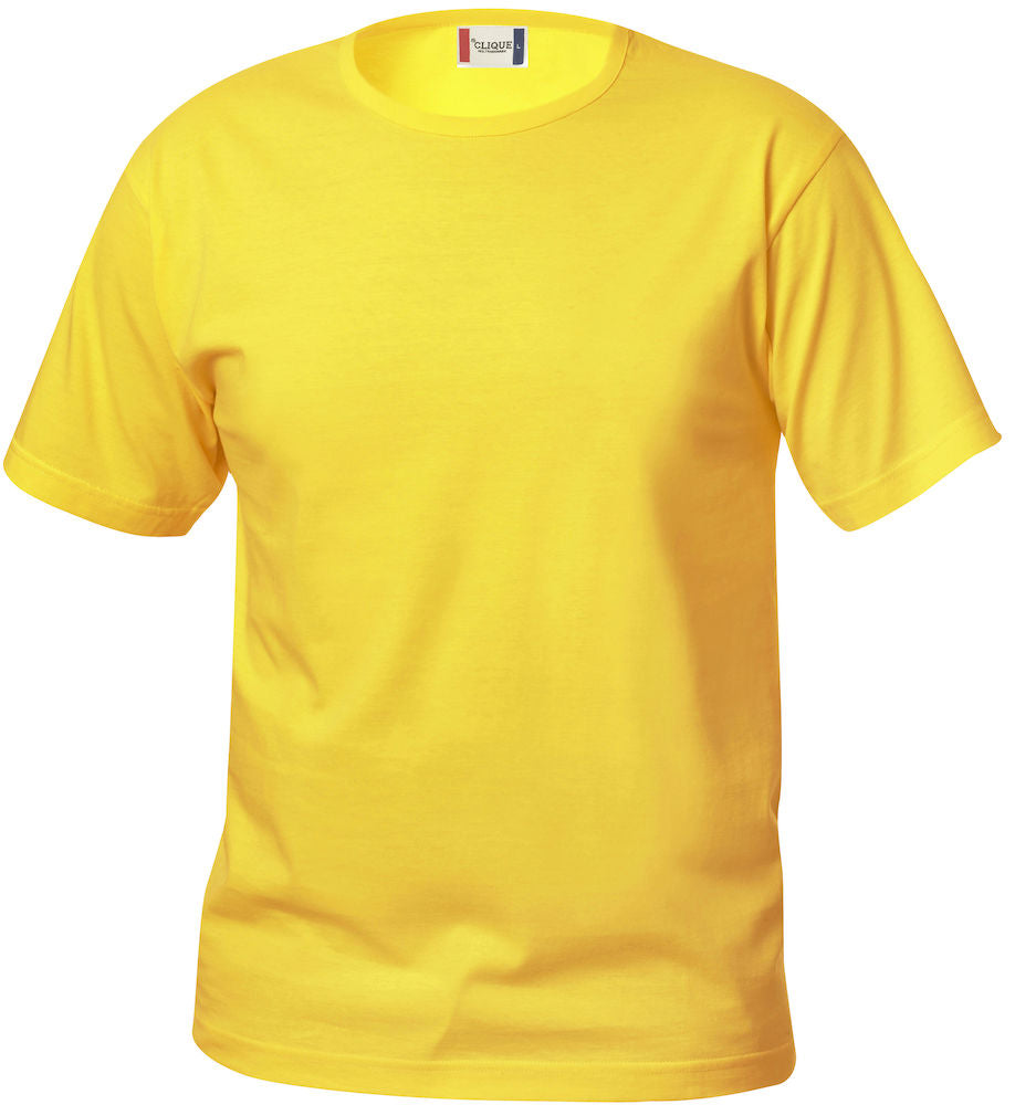 Clique Essentials Junior Tee Shirt. Kids Cotton Tee. 20 Colours, Ages 3-14 - Tee Shirt - Logo Free Clothing