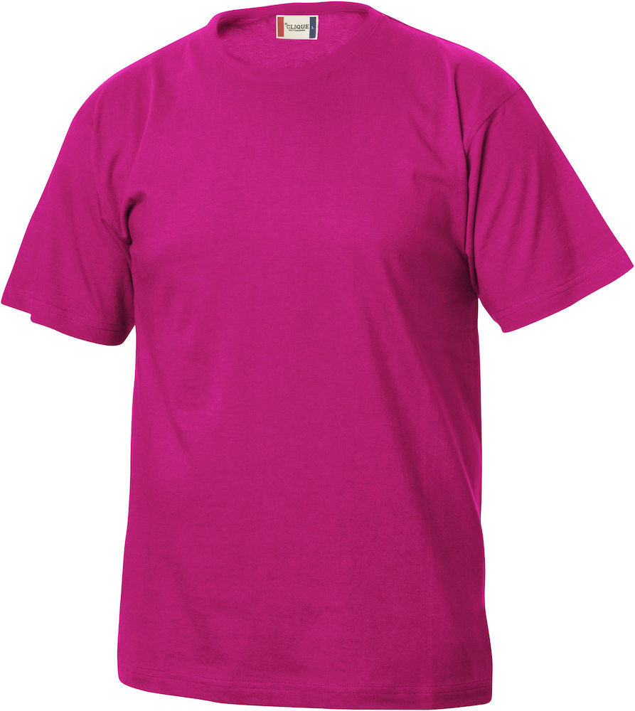 Clique Essentials Junior Tee Shirt. Kids Cotton Tee. 20 Colours, Ages 3-14 - Tee Shirt - Logo Free Clothing