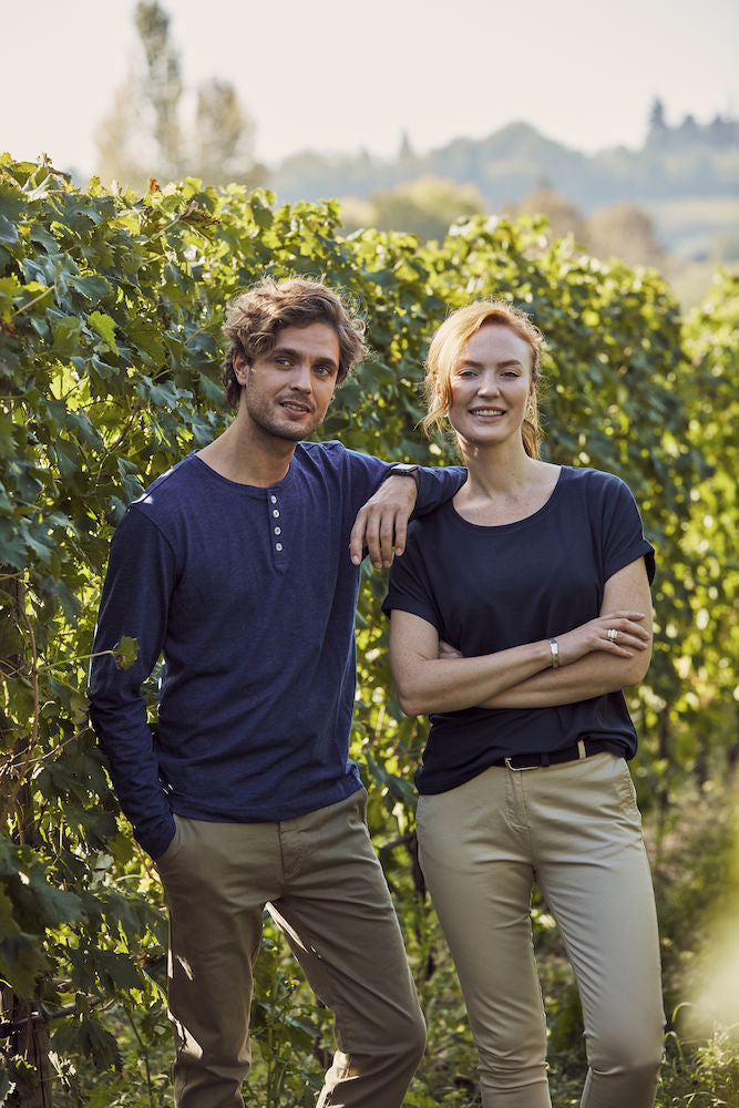 Clique Orlando Mens Long Sleeve Henley Top. 3 Colours. S-2XL - Tee Shirt - Logo Free Clothing