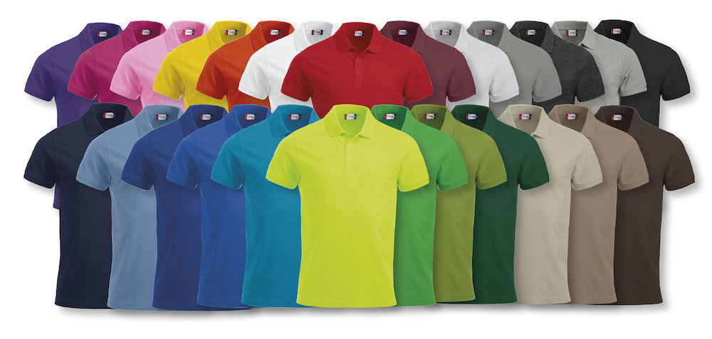Clique Lincoln Mens Short Sleeve Polo Shirt. 14 Colours. XS-5XL. Medium Weight - Polo Shirt - Logo Free Clothing