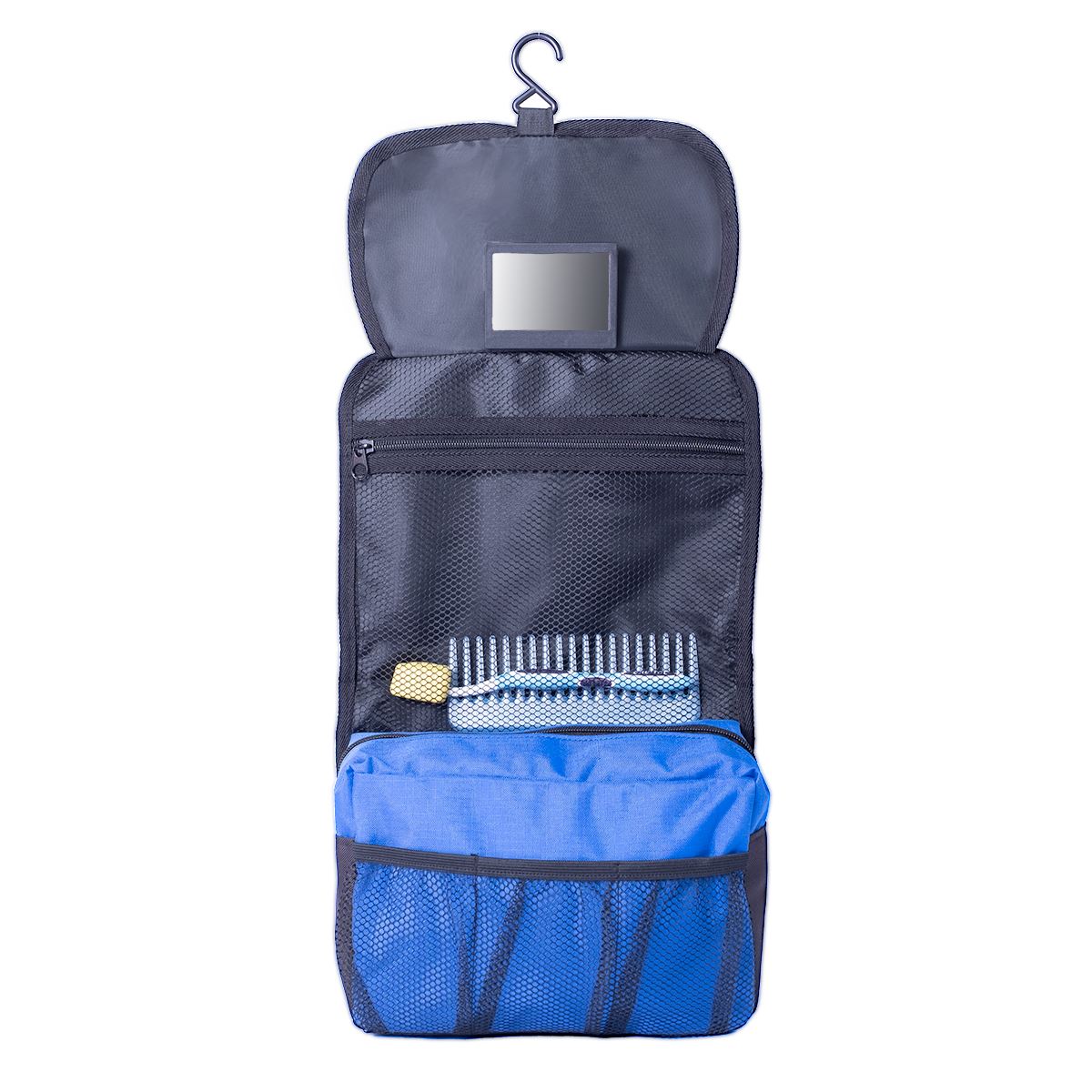 Shugon Bristol Folding Toiletry Bag | 4 Litre Capacity | Pockets | Hook | Mirror | 4 Colours | One Size