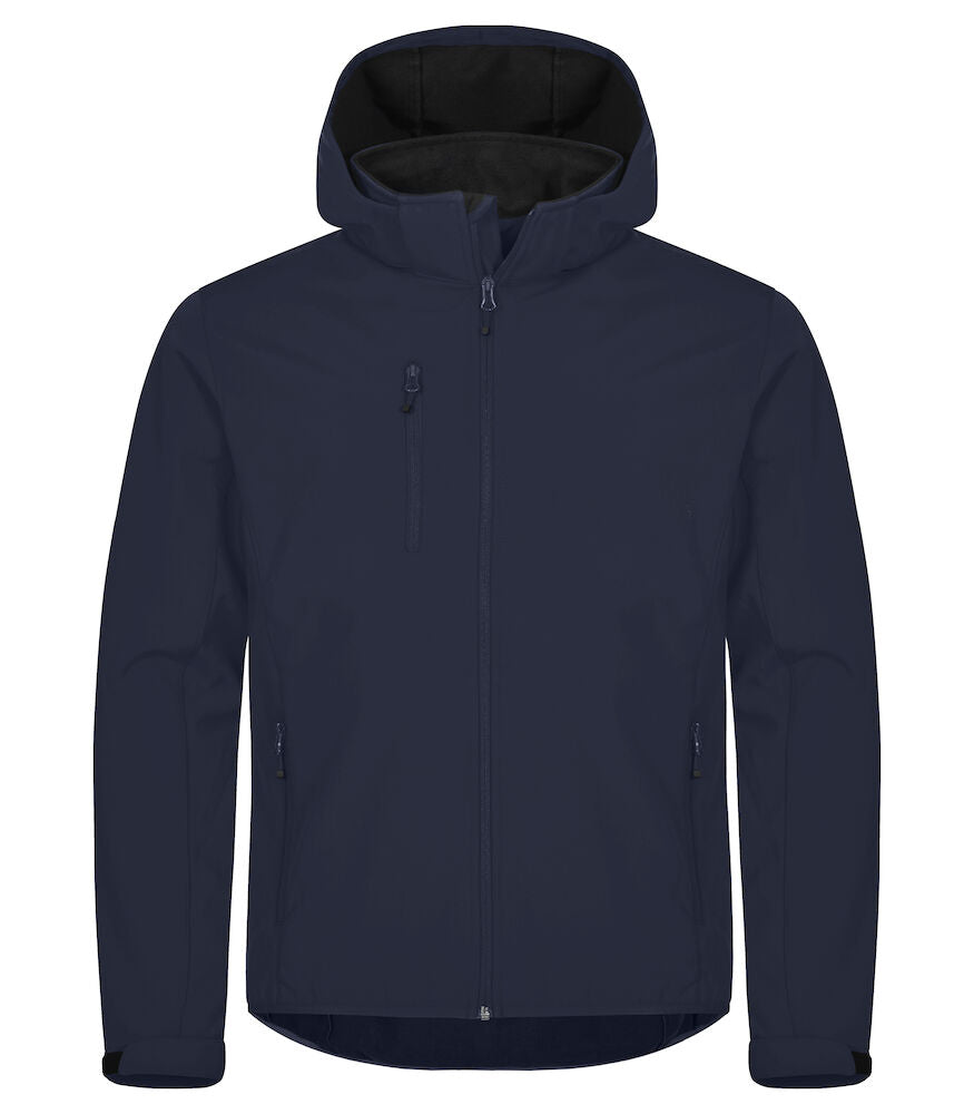 Clique Classic Mens Softshell Hooded Jacket | Recycled Waterproof | 5 Colours | XS-5XL - Summer Jacket - Logo Free Clothing