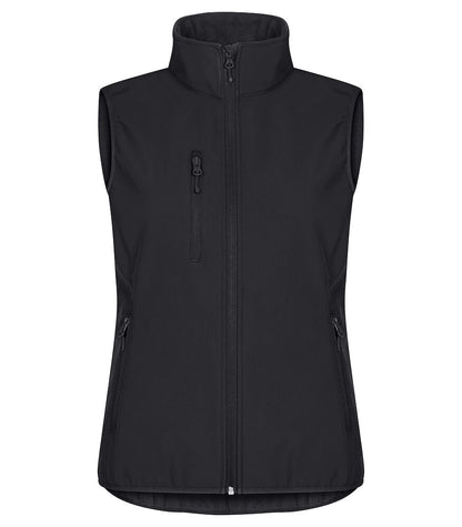 Clique Classic Ladies Softshell Gilet | Recycled Waterproof Softshell | 9 Colours | XS-3XL - Gilet - Logo Free Clothing