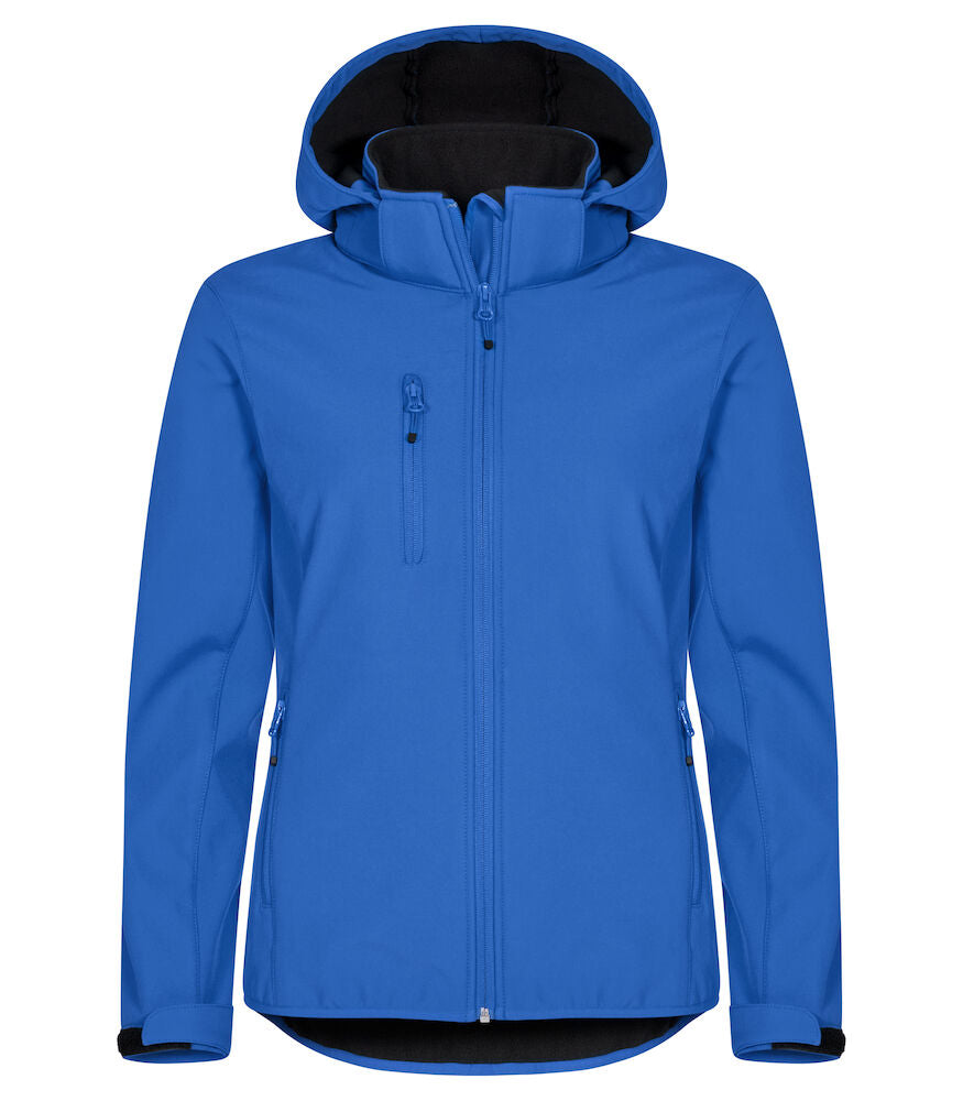 Clique Classic Ladies Softshell Hooded Jacket | Recycled Waterproof | 5 Colours | XS-3XL - Summer Jacket - Logo Free Clothing