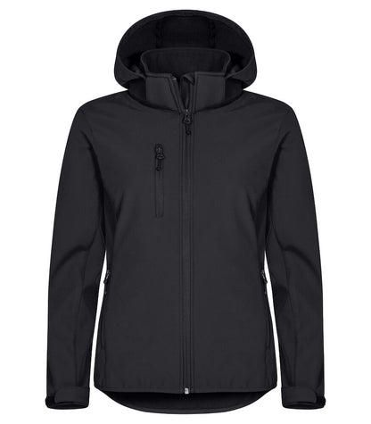 Clique Classic Ladies Softshell Hooded Jacket | Recycled Waterproof | 5 Colours | XS-3XL