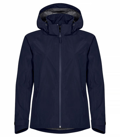 Clique Classic Ladies Shell Jacket | Waterproof | Recycled Material | Navy or Black | XS-2XL