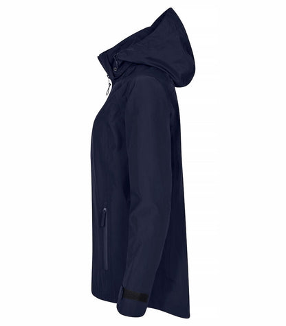 Clique Classic Ladies Shell Jacket | Waterproof | Recycled Material | Navy or Black | XS-2XL