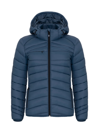 Clique Idaho Ladies Jacket | Padded | Recycled Material | Removable Hood | 3 Colours | XS-2XL
