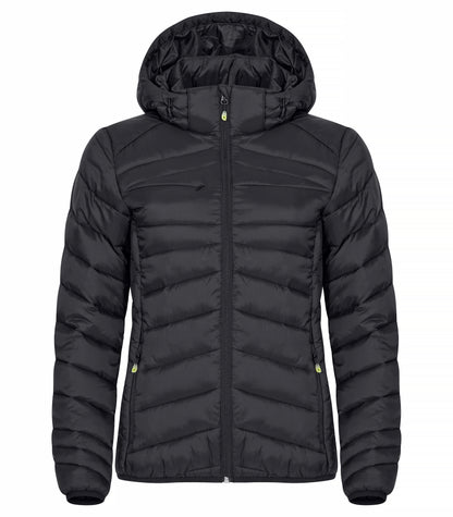 Clique Idaho Ladies Jacket | Padded | Recycled Material | Removable Hood | 3 Colours | XS-2XL