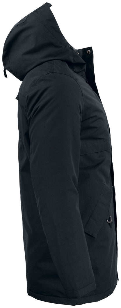 Clique Creston Padded Parka Coat | Unisex | Waterproof | Hooded | Black | XS-3XL