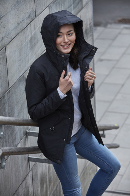 Clique Creston Padded Parka Coat | Unisex | Waterproof | Hooded | Black | XS-3XL