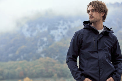 Clique Waco Men's Shell Jacket | Very Waterproof | Hooded | Taped Seams | Navy or Black | XS-3XL