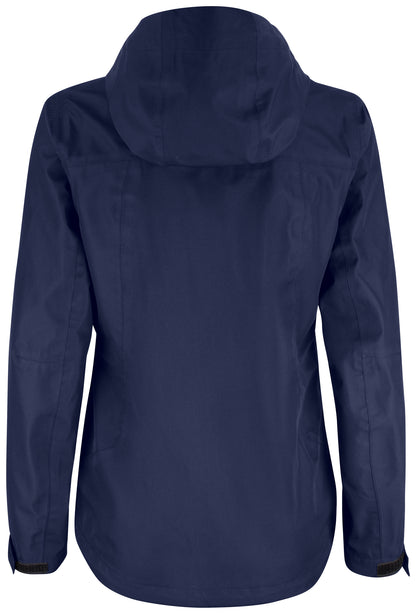 Clique Waco Ladies Shell Jacket | Very Waterproof | Hooded | Taped Seams | Navy or Black | XS-3XL
