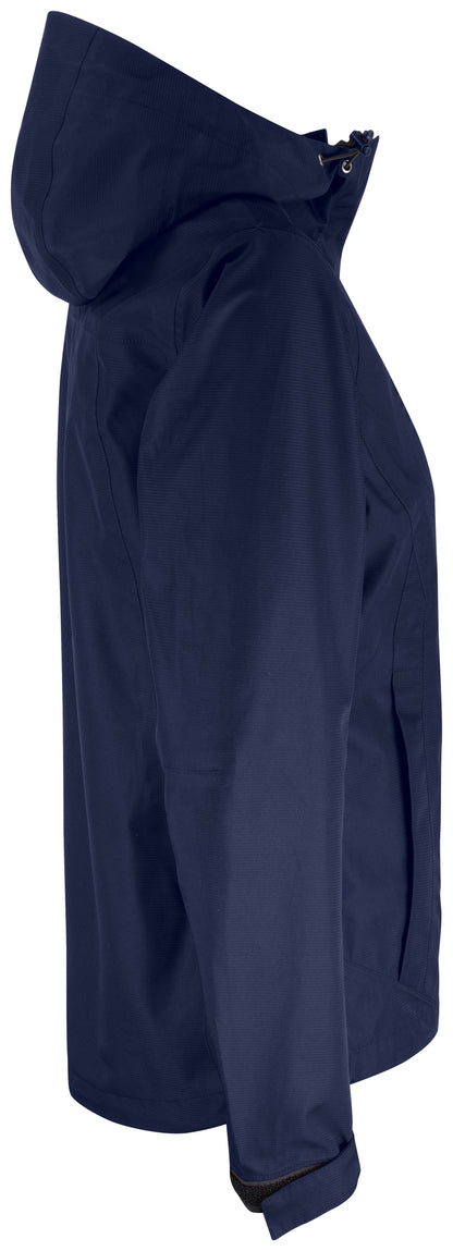 Clique Waco Ladies Shell Jacket | Very Waterproof | Hooded | Taped Seams | Navy or Black | XS-3XL
