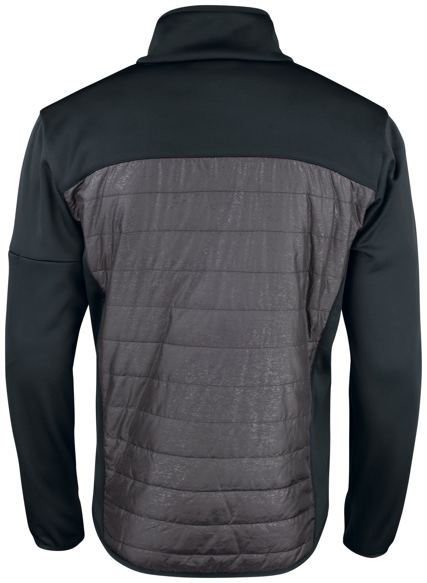 Clique Custer Men's Fleece Jacket | Lightly Padded | Quilted | Reflective Print | Black | XS-3XL