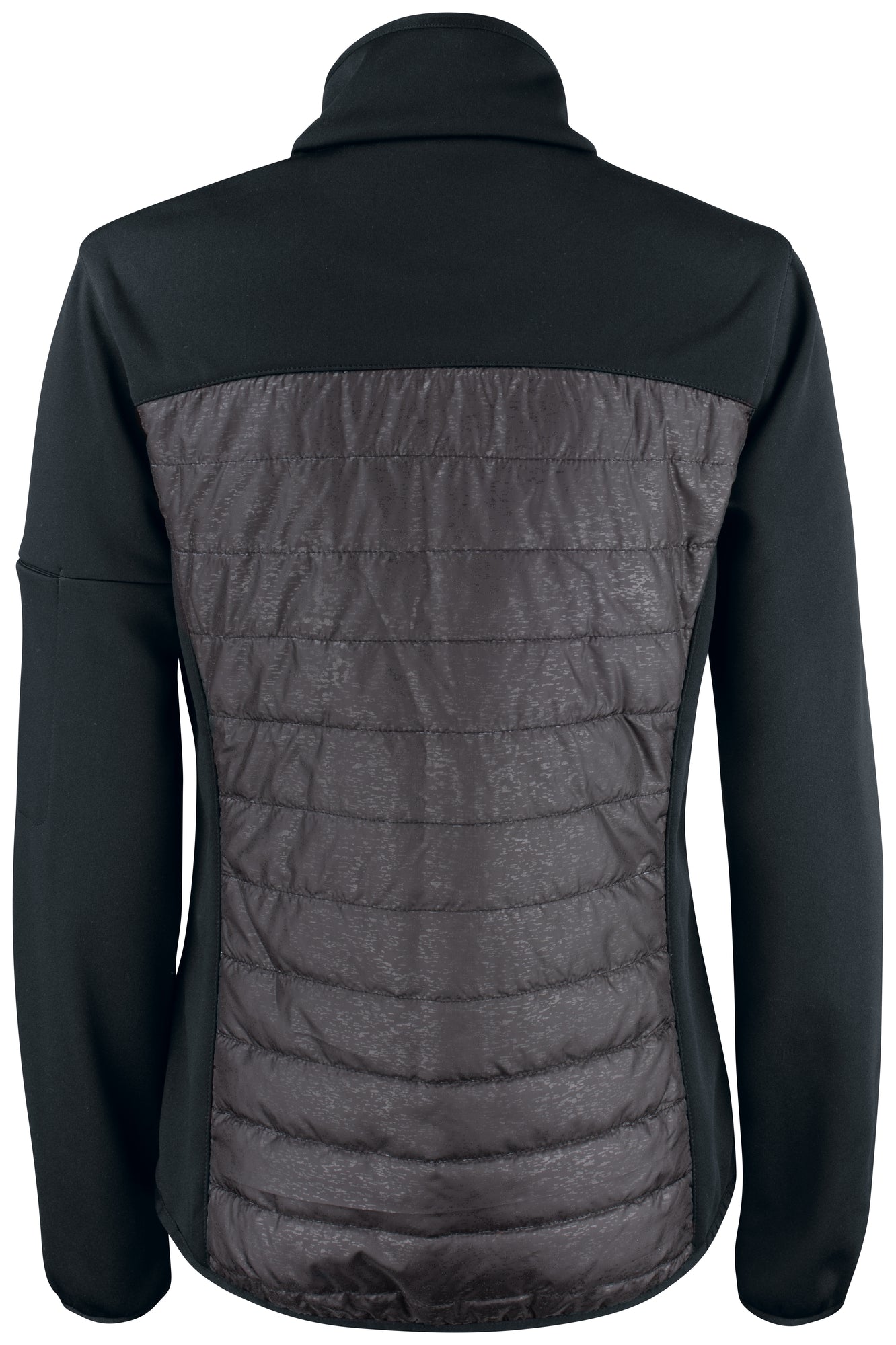 Clique Custer Ladies Fleece Jacket | Lightly Padded | Quilted | Reflective Print | Black | XS-3XL