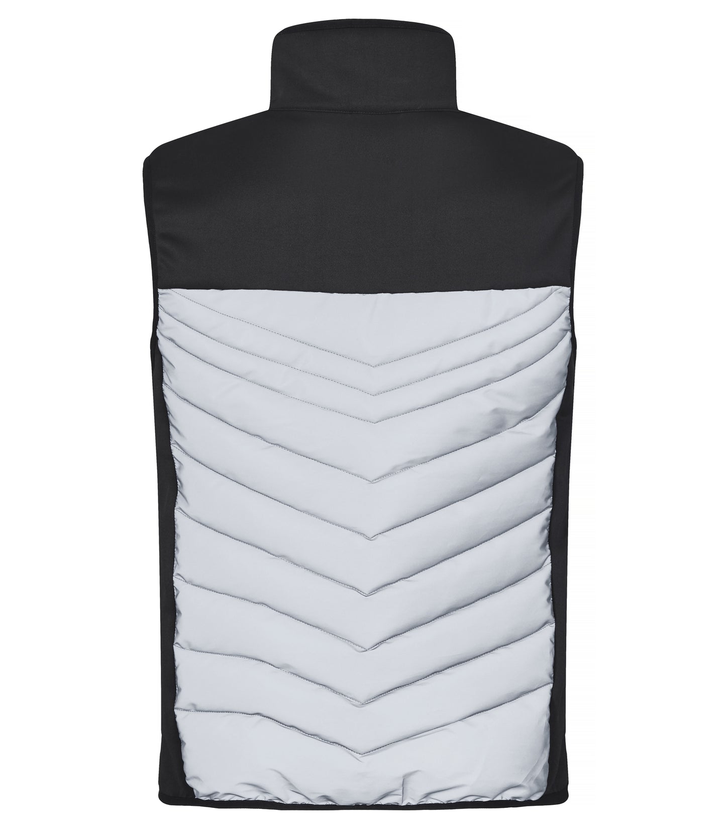Clique Utah Men's Reflective Gilet | Lightly Padded Body Warmer | Black & Grey Material | XS-3XL